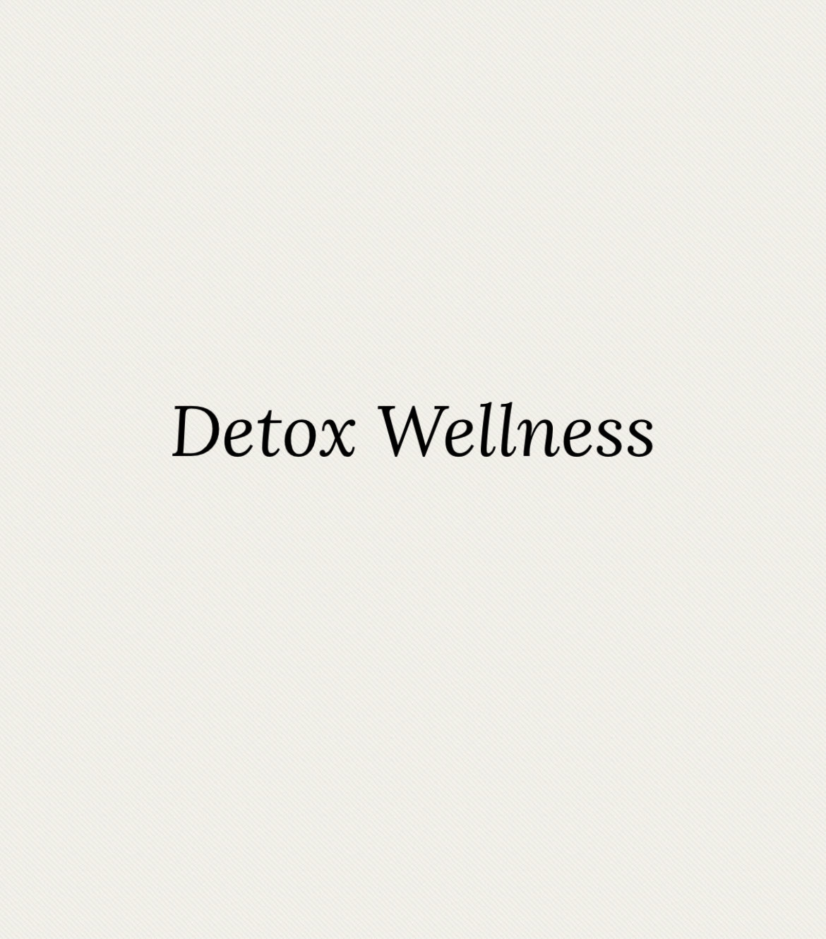 Detox Wellness